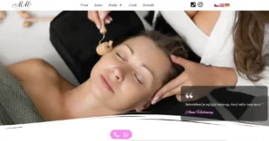 Webové stránky pro salony krásy kadeřnictví a kosmetická studia